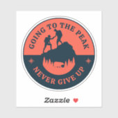 赤いレトロがピークサークルに行く シール (シート)