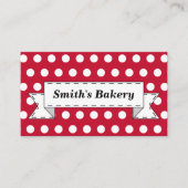 赤いレトロバナー名刺 名刺 (正面)