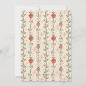 赤いレトロフレーム写真メリークリスマス シーズンカード (裏面)