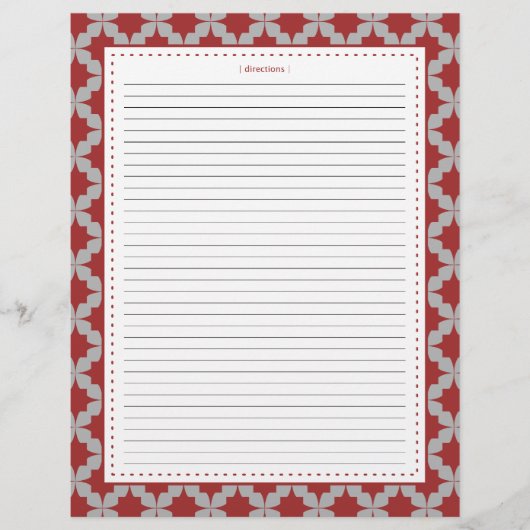 赤いレトロ星の追加レシピ (正面)