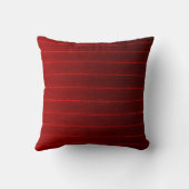 赤いレーザーストライプなパターンプラシ天の装飾用クッション クッション (裏面)