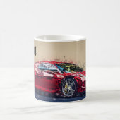 赤いレーシングカー コーヒーマグカップ (中央)