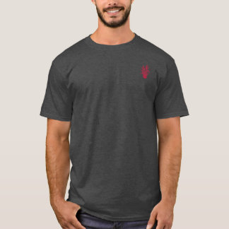 赤いレースのガマの穂エンブレム | Blossom Basics Tシャツ