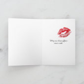 赤いレースの下着 カード (内部)