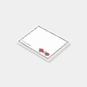 赤いレースカードの少年たち カスタマイズ可能 ポストイット (アングル)