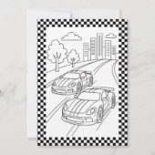 赤いレースカービルデーパーティー 招待状 (裏面)