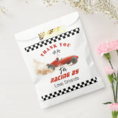 赤いレースカーボーイレーシング誕生日感謝していあなた フェイバーバッグ (封をした状態)