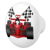 赤いレースカー セラミックノブ (右)