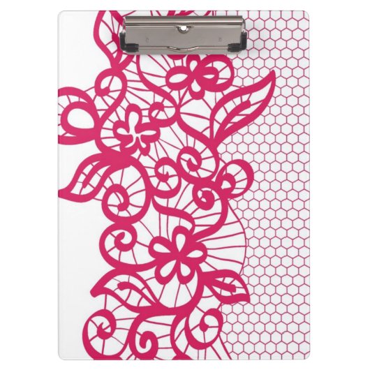赤いレース クリップボード (正面)