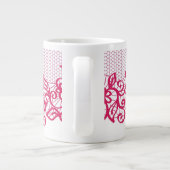 赤いレース ジャンボコーヒーマグカップ (裏面)