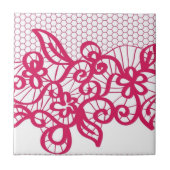 赤いレース タイル (正面)