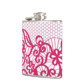 赤いレース フラスク (左)