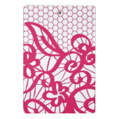 赤いレース ミニクリップボード (裏面)