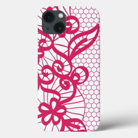 赤いレース Case-Mate iPhoneケース (裏面)