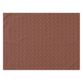 赤いレ素朴ンガ壁パターンの長方形 テーブルクロス (正面(横))