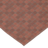 赤いレ素朴ンガ壁パターンの長方形 テーブルクロス (アングル)