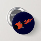 赤いロケット 缶バッジ (正面&裏面)