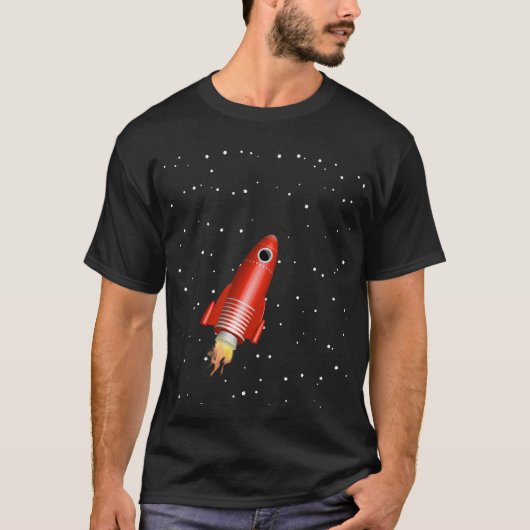 赤いロケット Tシャツ (正面)