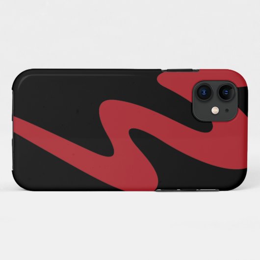 赤いロゴの携帯電話の箱-バテービアのマーチングバンド Case-Mate iPhoneケース (裏面(横))