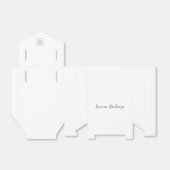 赤いロゴテキストのプロモーションビジネスパッケージ フェイバーボックス (折り畳みなし)