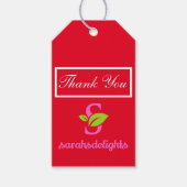 赤いロゴ ギフトタグ (正面)