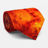 赤いロゼットの星雲の眺めの上で閉めて下さい ネクタイ (ロール)