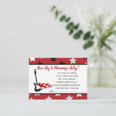 赤いロックスターどのように大きいママの腹の男の子ゲーム エンクロージャーカード (スタンド正面)