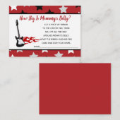 赤いロックスターどのように大きいママの腹の男の子ゲーム エンクロージャーカード (正面/裏面)