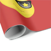 赤いロックスターのEmojiの包装紙 ラッピングペーパー (ロールコーナー)