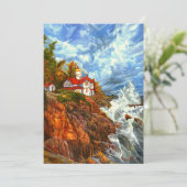 「赤いロックライト」 サンキューカード (スタンド正面)