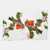 赤いロビンの台所タオル キッチンタオル (横)