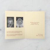 赤いロビンJoyeux Noëlのクリスマスの写真のモダン シーズンカード (内部)