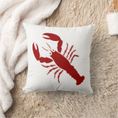 赤いロブスター クッション (ブランケット)