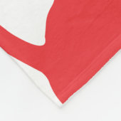 赤いロブスター フリースブランケット (角)