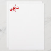 赤いロブスター |海洋生物文書 (正面/裏面)