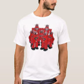 赤いロボットワイシャツ Tシャツ (正面)