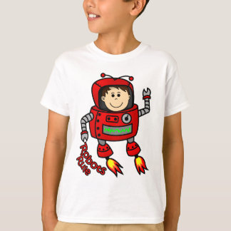 赤いロボット子供のTシャツ Tシャツ