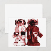 赤いロボット招待 招待状 (正面/裏面)