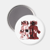 赤いロボット磁石 マグネット (正面/裏面)