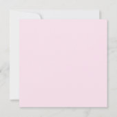 赤いロマンス：ピンクのバラとベビーの息を吸う 招待状 (裏面)