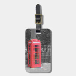 赤いロンドンPhonebox ラゲッジタグ