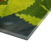 赤いローズガラス カッティングボード (角)