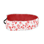 赤いローズパターン非ヘッドバスリップまたは滑ることンド アスレチックヘッドバンド (左)