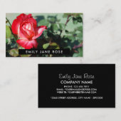 赤いローズ、フローリィ 名刺 (正面/裏面)