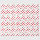 赤いローターのシームレスなパターン ラッピングペーパー (フラット)