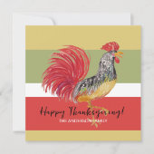 赤いローターウォーターカラーのイラスト シーズンカード (正面)