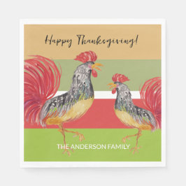 赤いローターウォーターカラーのイラスト スタンダードランチョンナプキン