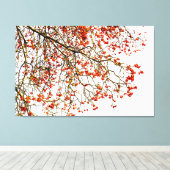 赤いローワン果実又はアッシュベリー キャンバスプリント (インサイチュ (ウッドフロア))