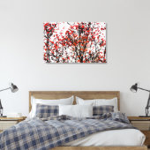 赤いローワン果実又はアッシュベリー キャンバスプリント (インサイチュ (寝室))