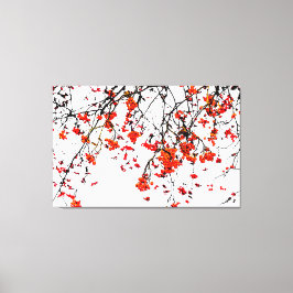 赤いローワン果実又はアッシュベリー キャンバスプリント